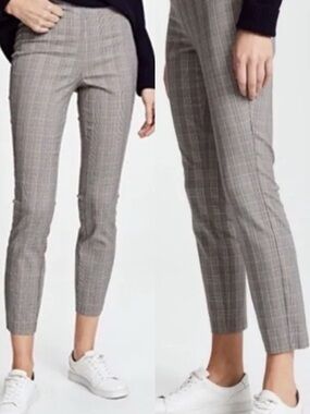 Rag & Bone Simone Glen plaid high rise straight leg cropped pants Size 6